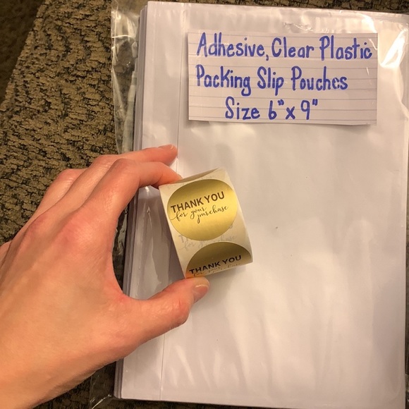 Office Set Of Thank You For Your Purchase Stickers Adhesive Packing